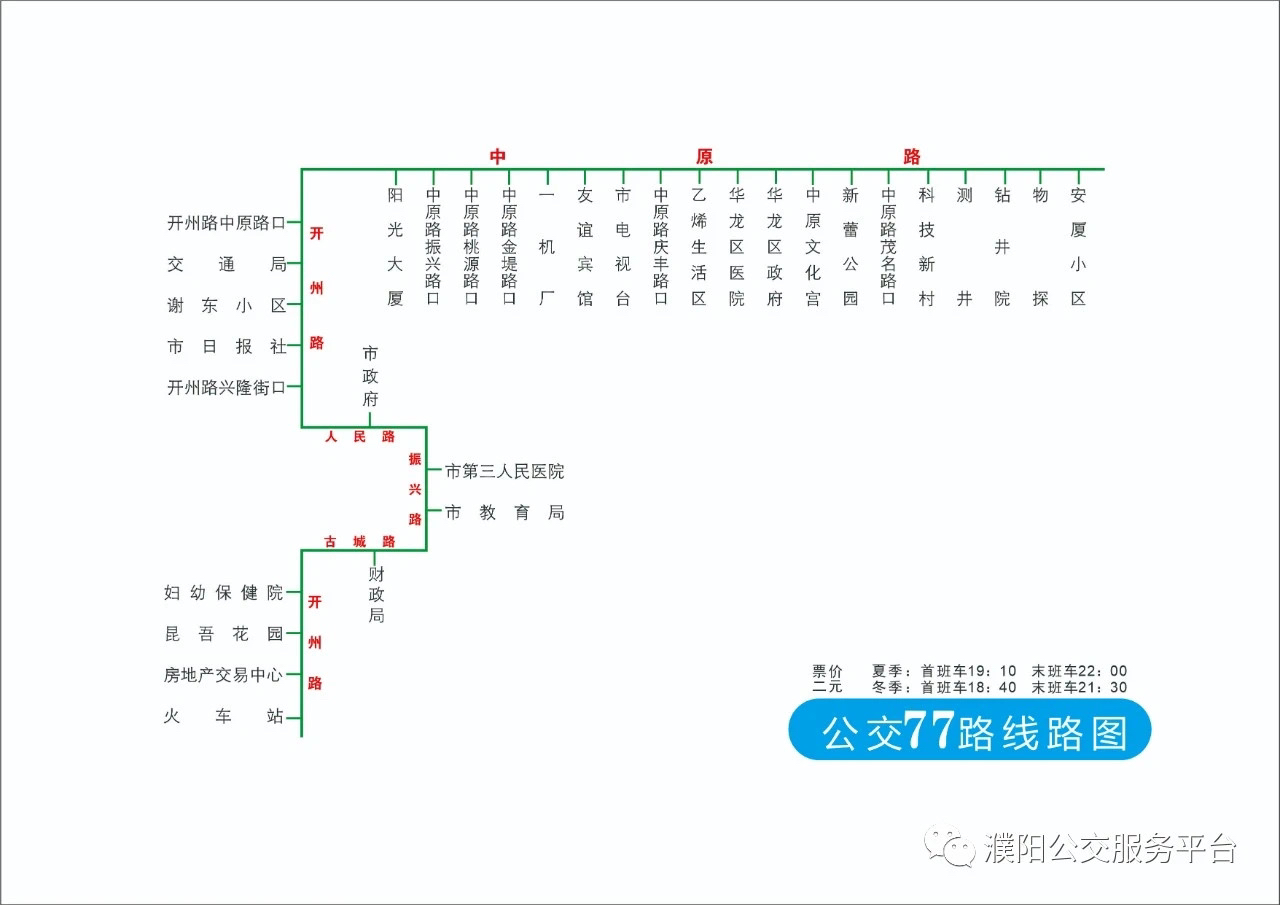 濮阳公交最新线路图总览(2021年9月版)